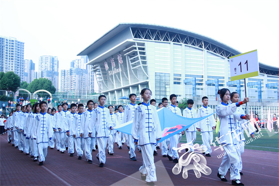 融入传统武术的方阵表演